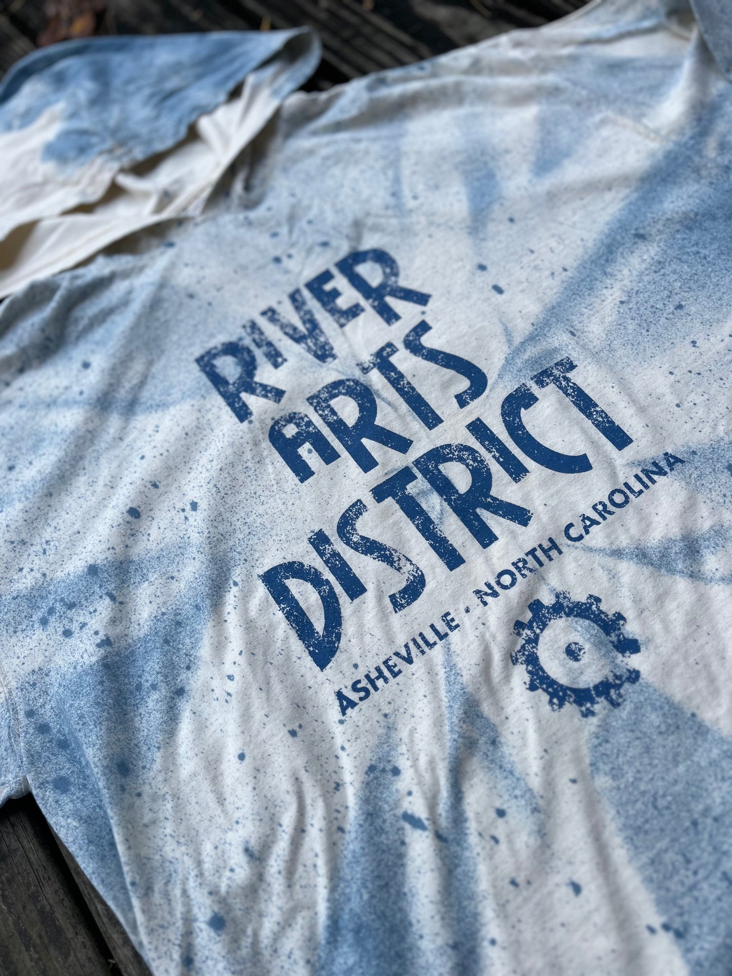 RIVER ARTS DISTRICT AVL Hooded Long Sleeve Tee