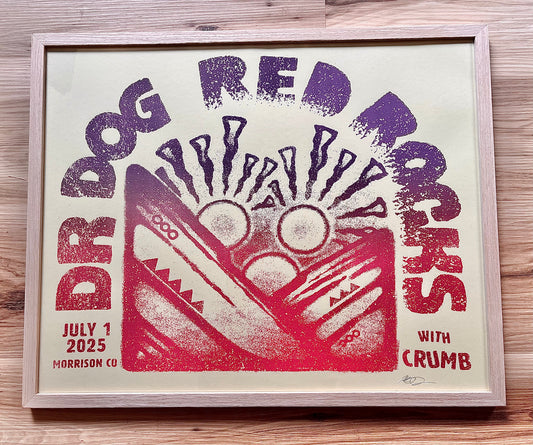 Dr. Dog Red Rocks 2025 Poster