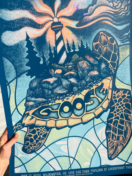 Official Goose Wilmington Show Poster 6/17 FOIL