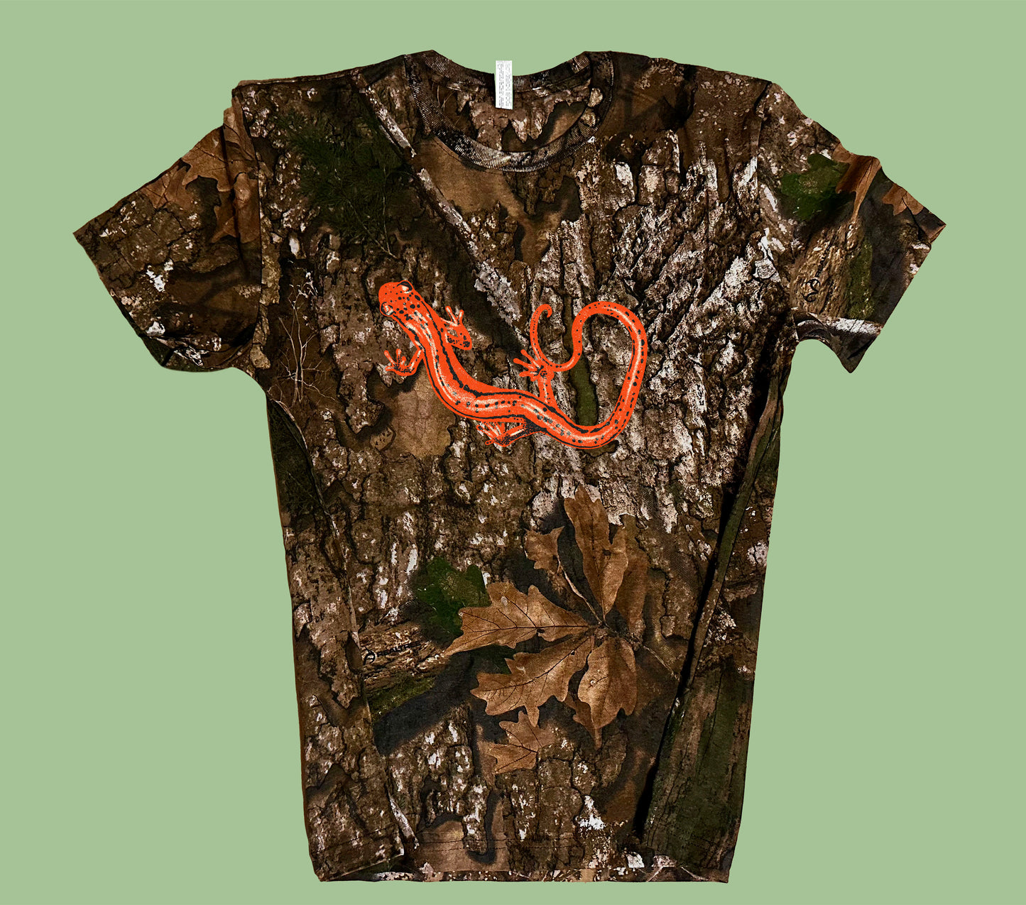Northern Two Lined Salamander Camo Shirt