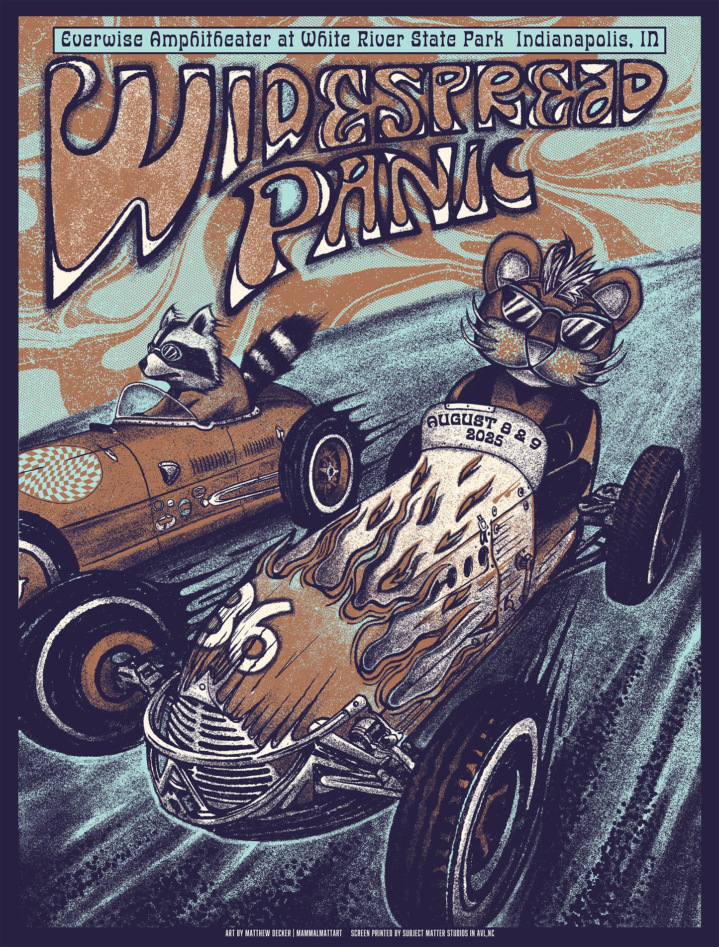 Widespread Panic Official Indy 2025 Poster