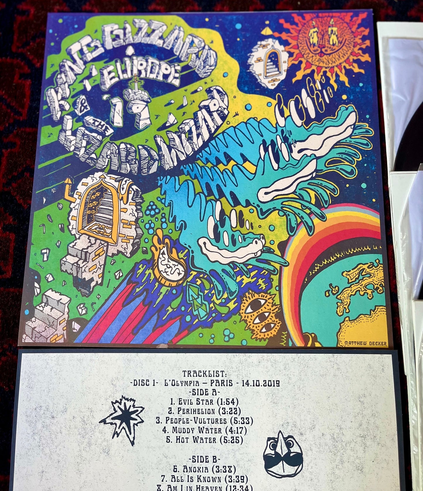 King Gizzard Europe 2019 Test Pressing Vinyl, 3LP set, King Gizzard and The Lizard Wizard Vinyl