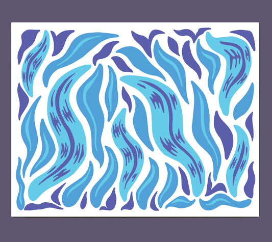 Blue Grass Art Print