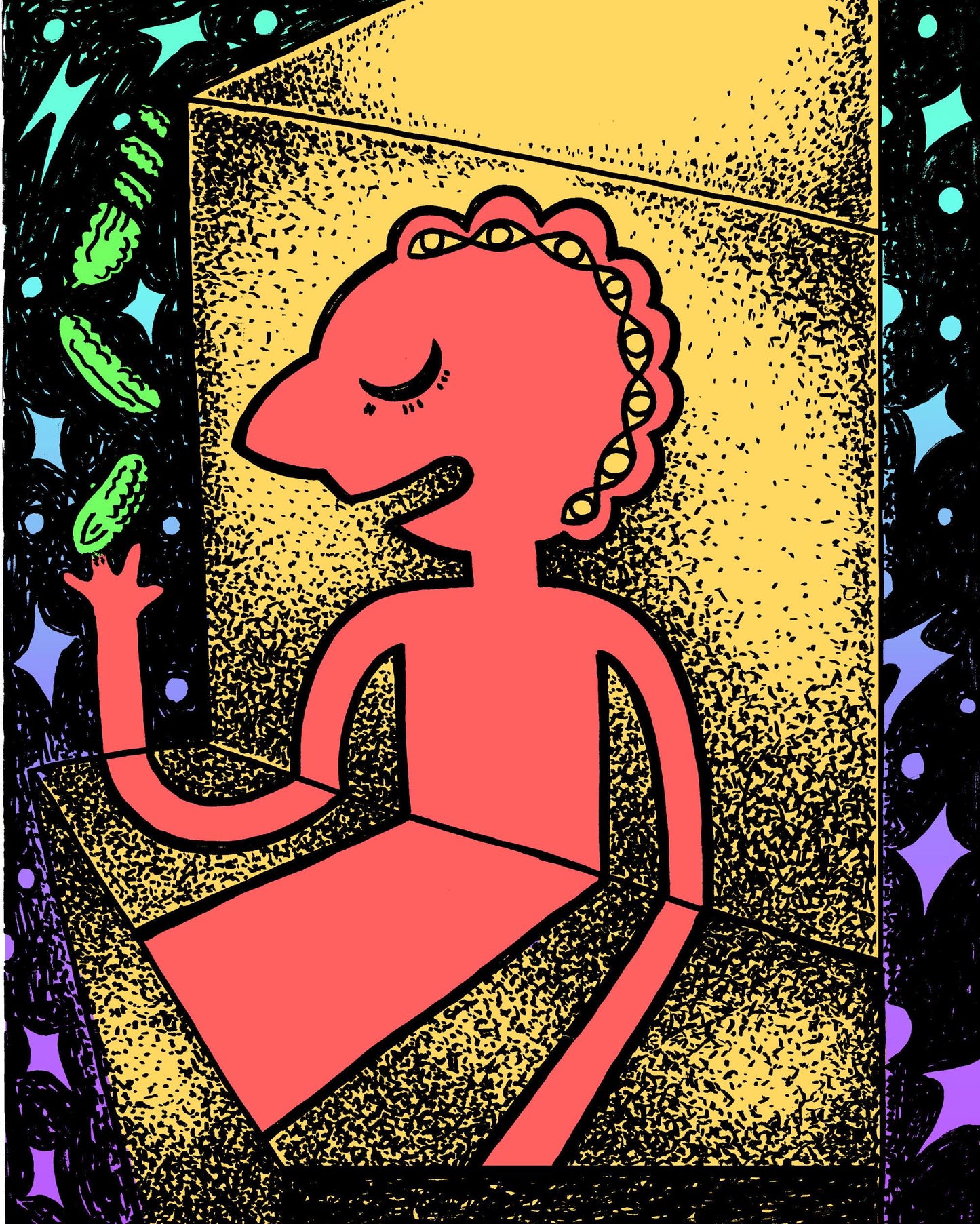 Prismo Art Print, Adventure Time art, Adventure Time Wall art, Prismo's Pickles Art Print