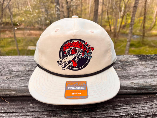 Grateful Dead fan hat, Dire Wolf Bertha Skull hat, Jerry Garcia Hat, Adjustable Hat