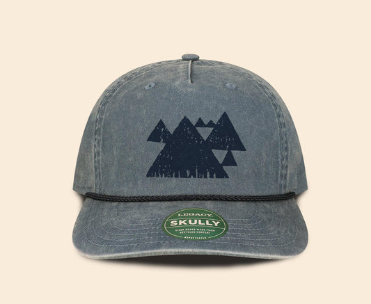 Blue Ridge Mountains Hat, Appalachian Mountains hat, Hiking lover hat, minimalist shape hat
