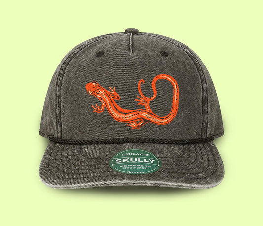 Orange Salamander Hat | Appalachian Wildlife Amphibian Cap for Nature Lovers