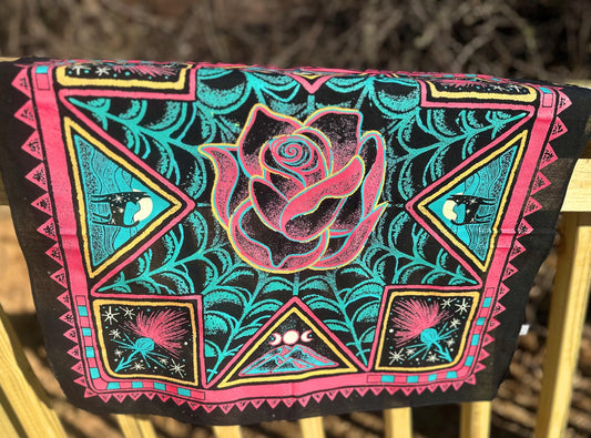 Desert Rose Floral Bandana | Boho Western Accessory