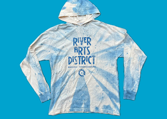 RIVER ARTS DISTRICT AVL Hooded Long Sleeve Tee