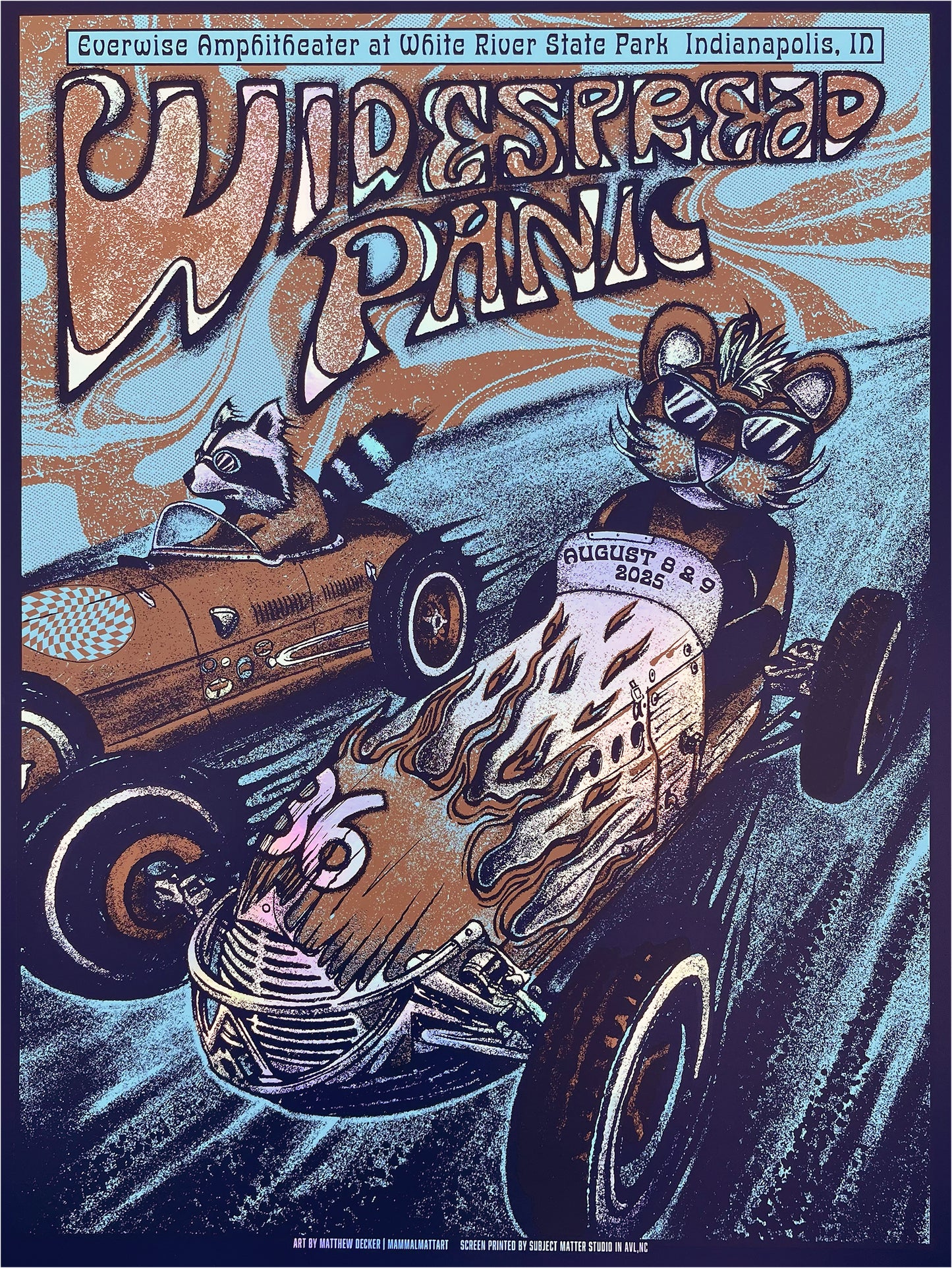 FOIL Widespread Panic Official Indy 2025 Poster
