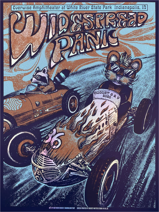 FOIL Widespread Panic Official Indy 2025 Poster
