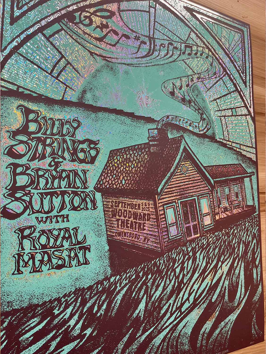 FOIL Official Billy Strings Owensboro Show Poster 9/5-6