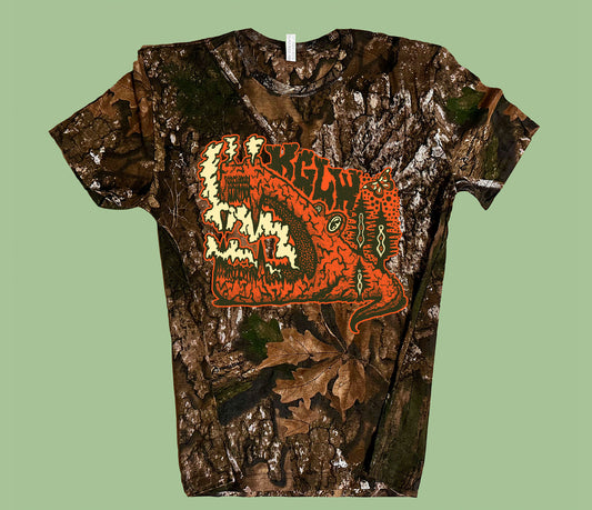 King Gizzard Camo Cave Gator Tee