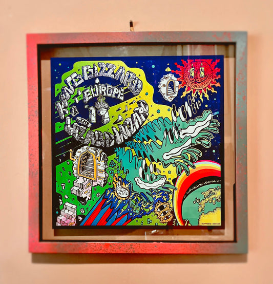 King Gizzard Europe 2019 Cover Art Print, King Gizzard and The Lizard Wizard Commemorative Art