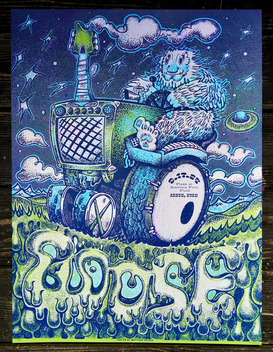 Goose Poster, Official Goose 9/17 Utah poster, Goose band Art, Handmade Screen Print