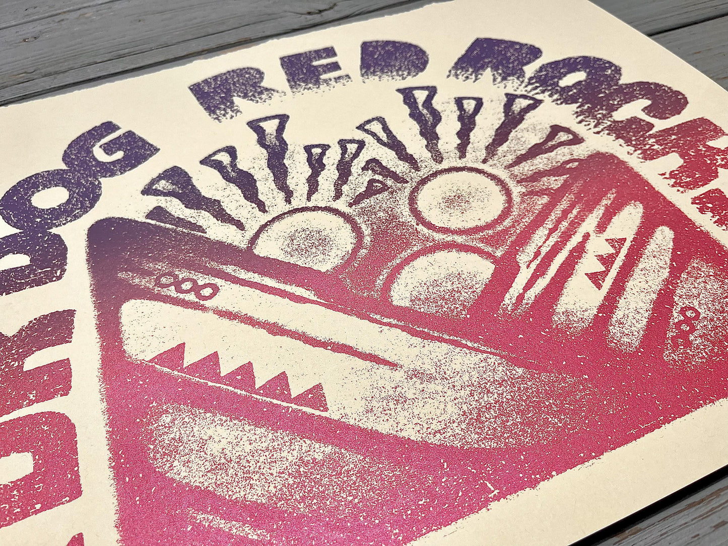 Limited Edition Dr. Dog Red Rocks Poster | Official Dr Dog Red Rocks 2025 poster | Handmade Screen Print