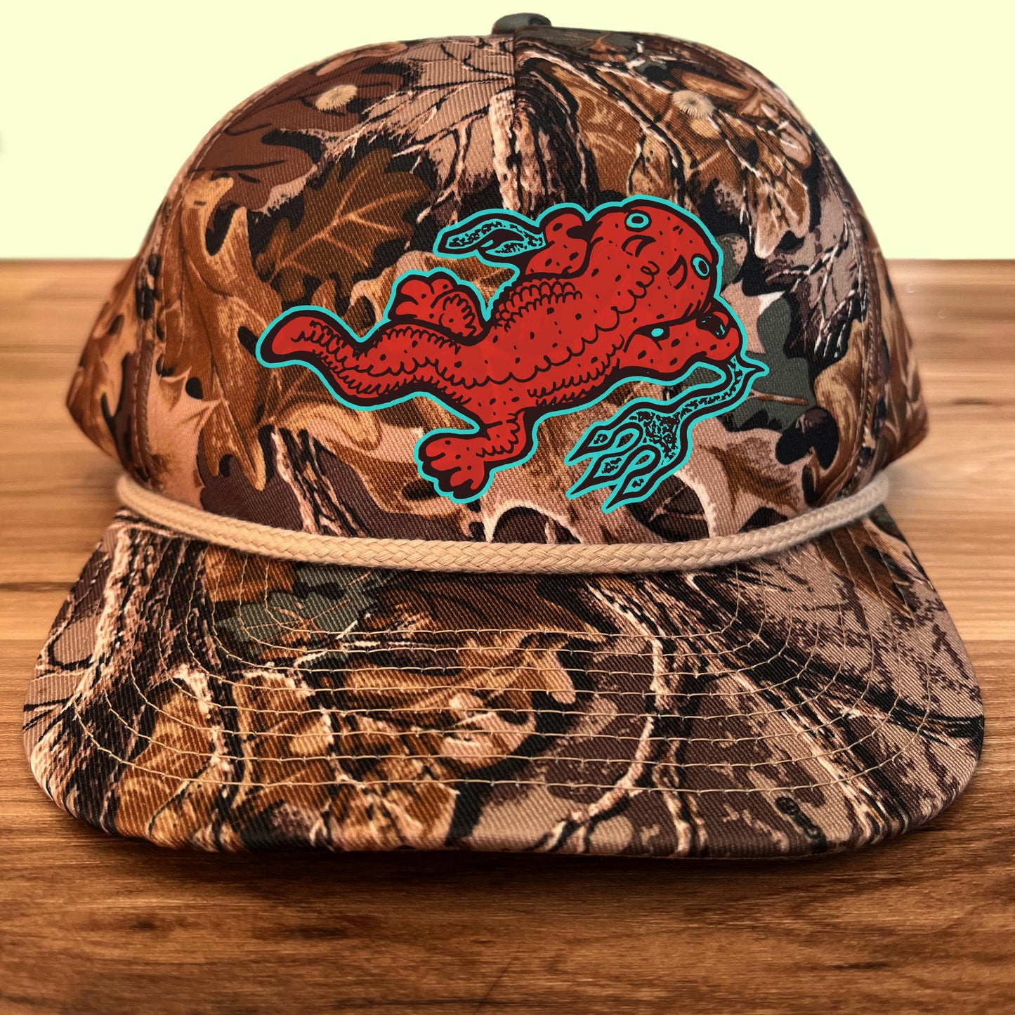 Hellbender Salamander Hat Appalachian Nature Wildlife Embroidered Cap Hiking Outdoor Gift