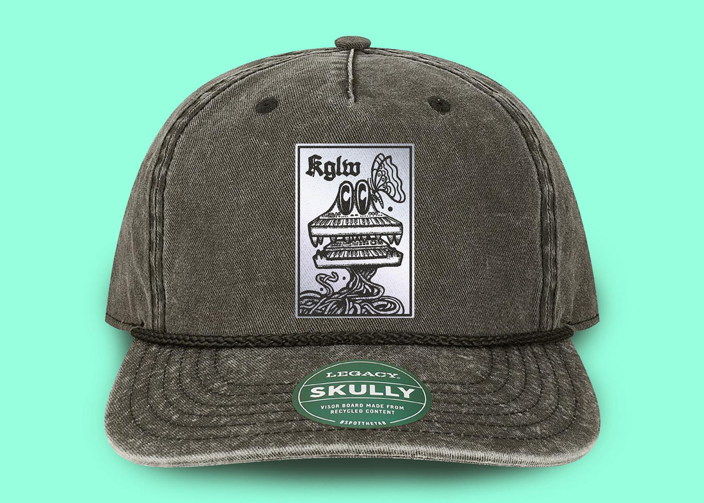 Silver Cord Butterfly King Gizzard Lizard Wizard Denim Washed Dad Hat | KGLW Fan Gift