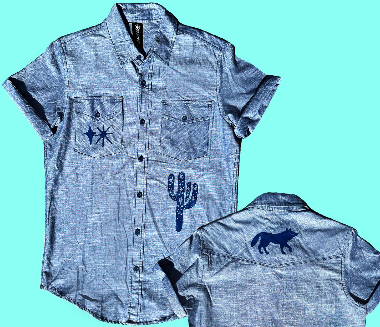 Desert Vibes Short Sleeve Button up