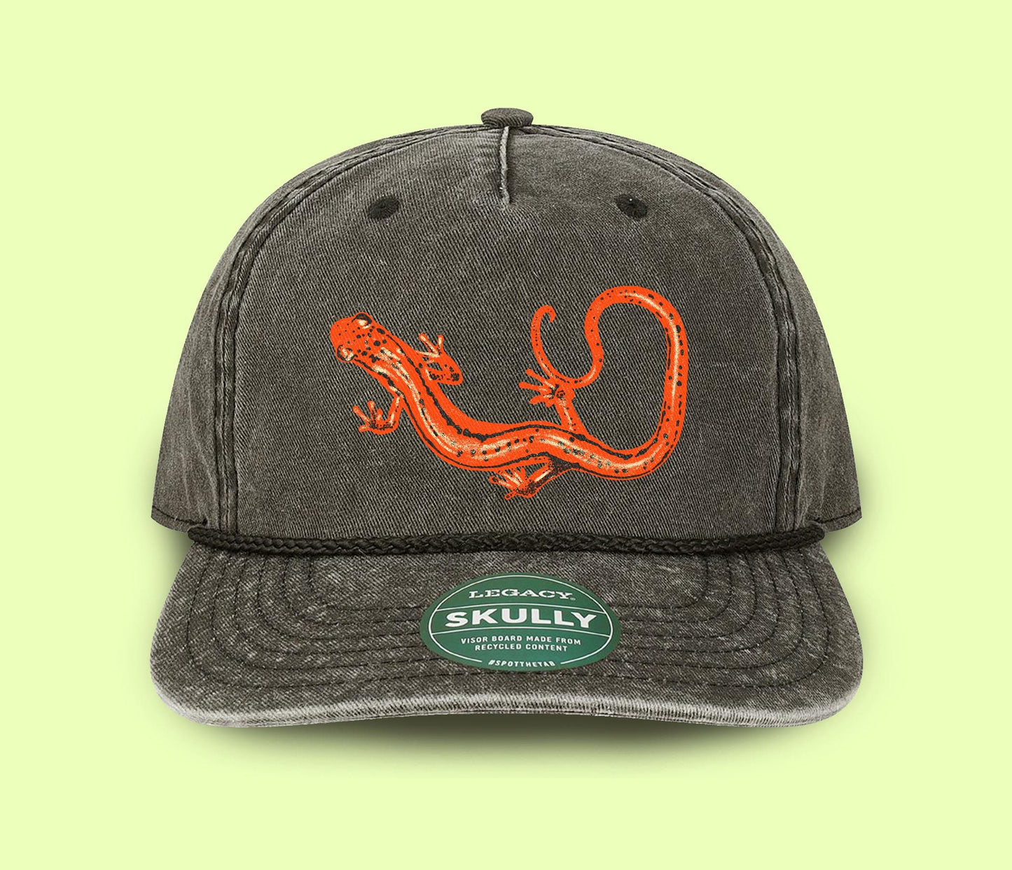 Orange Salamander  Hat | Appalachian Wildlife Amphibian Cap for Nature Lovers
