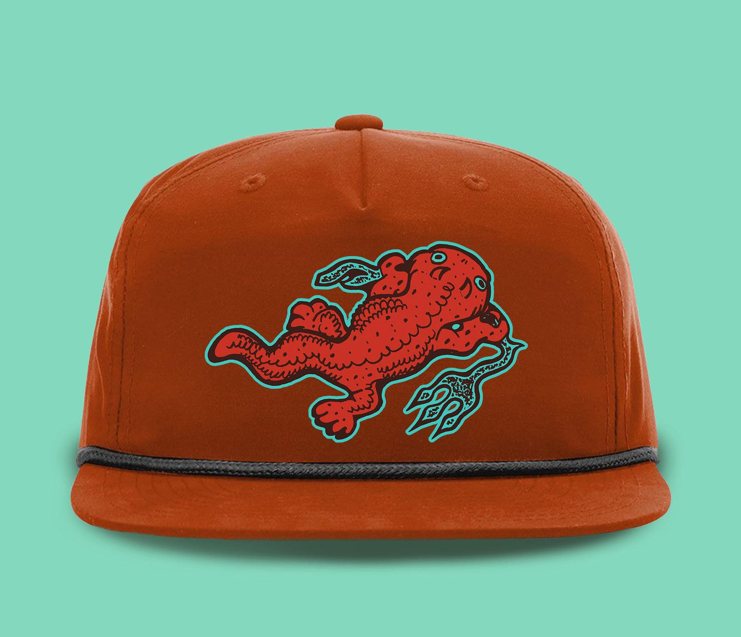 Hellbender Salamander Hat Appalachian Nature Wildlife Embroidered Cap Hiking Outdoor Gift