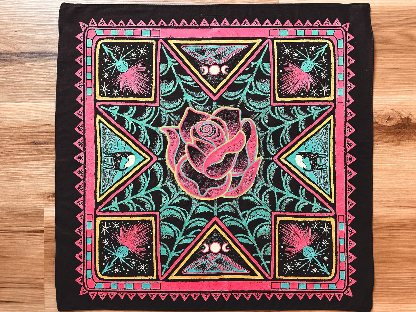 Desert Rose Floral Bandana | Boho Western Accessory