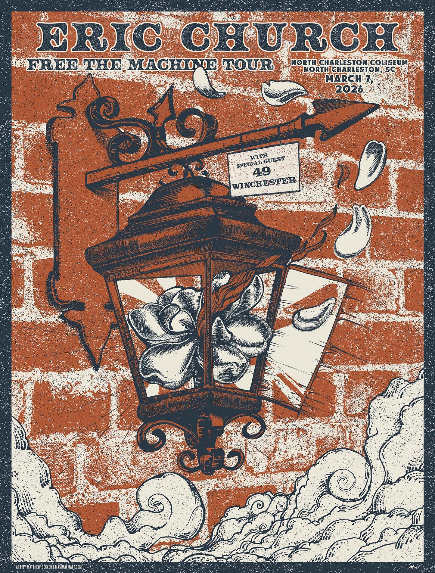 Eric Church Charleston 2026 Poster