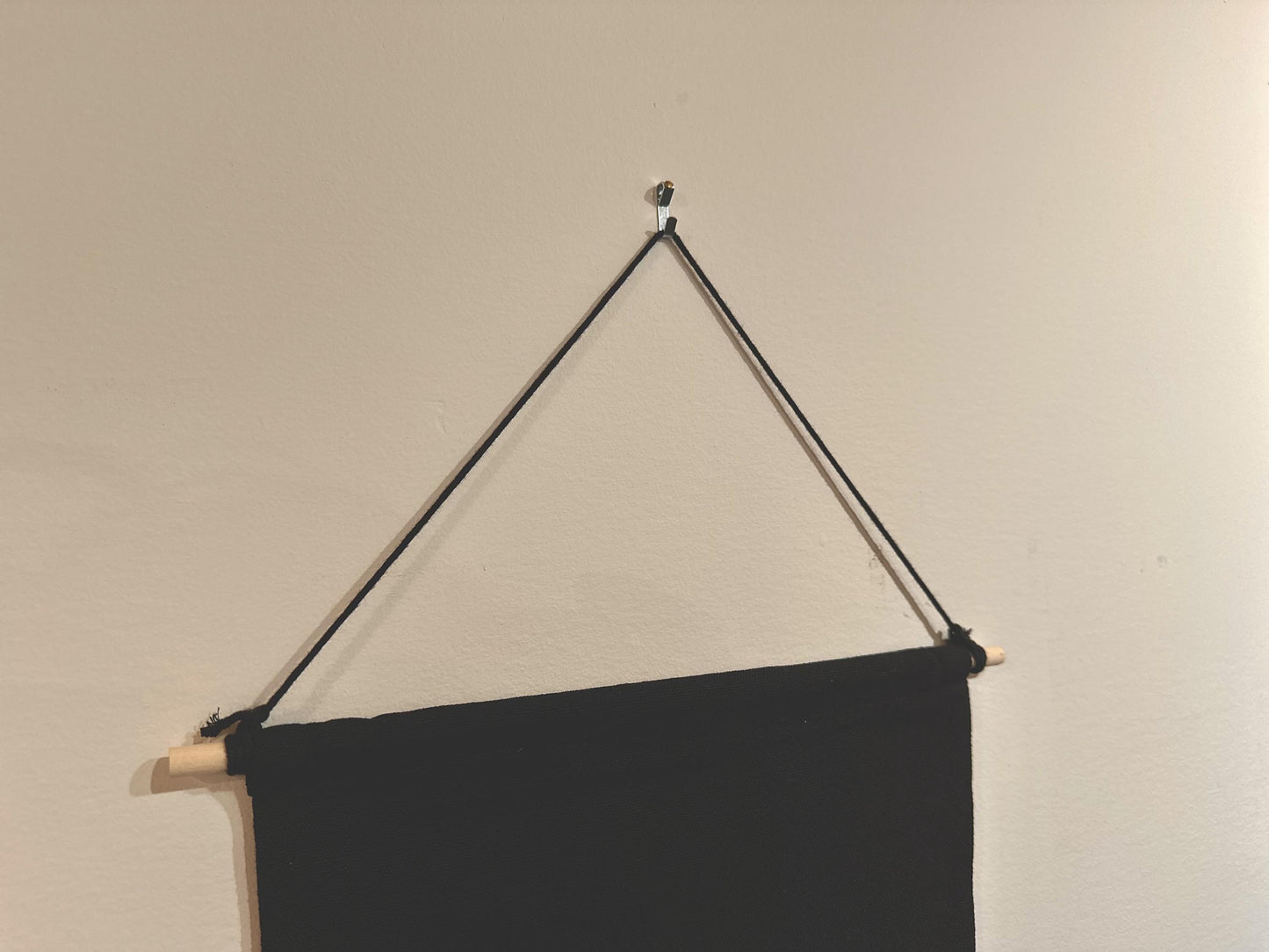 Black Cat Halloween Canvas Banner | Pumpkin Moon Pennant Wall Art | Spooky Year-Round Decor