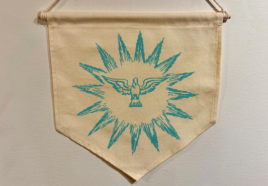 Vintage Sacred Heart Wall Art | Holy Spirit Dove | inspirational home decor