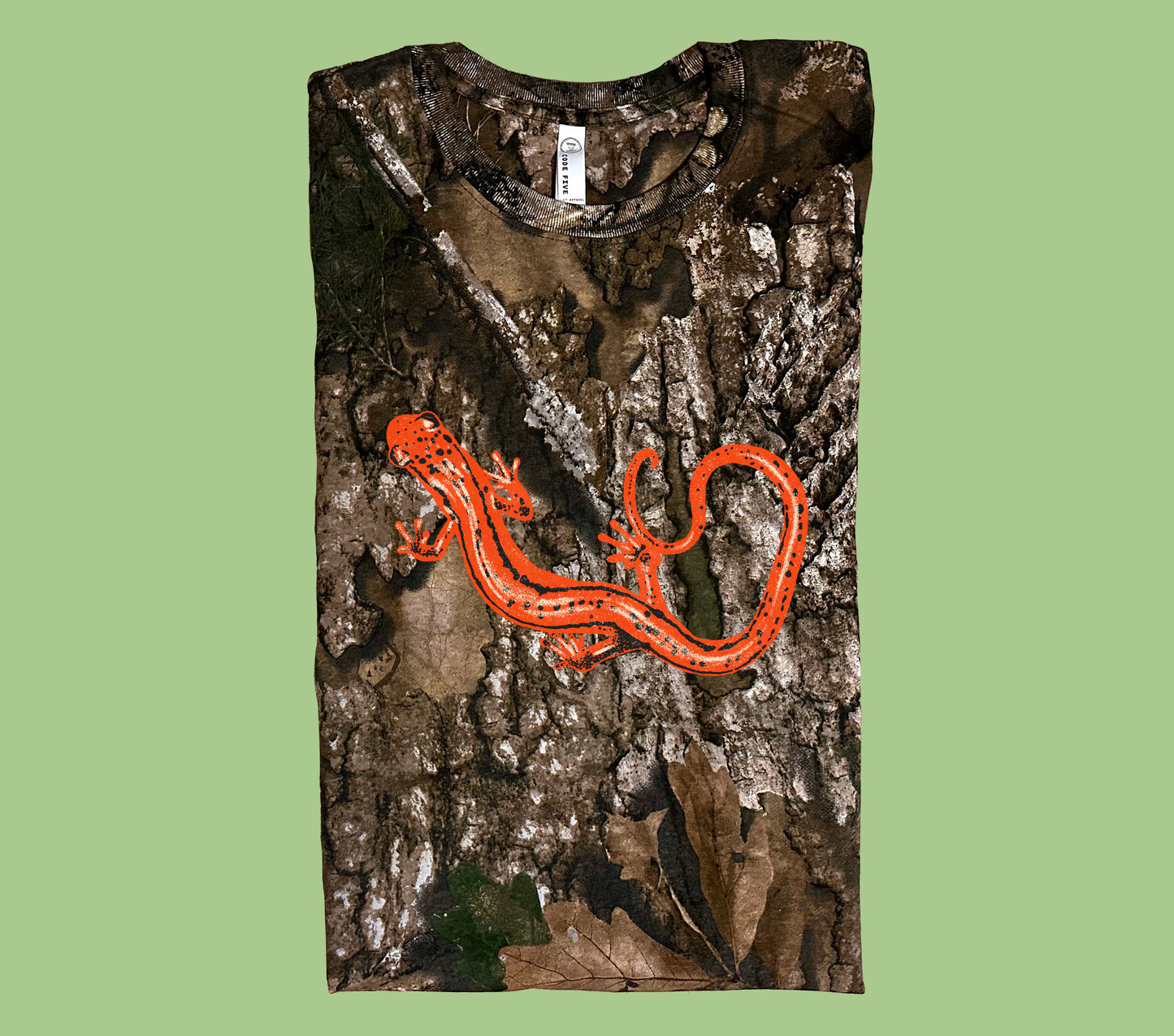 Northern Two Lined Salamander Camo Shirt