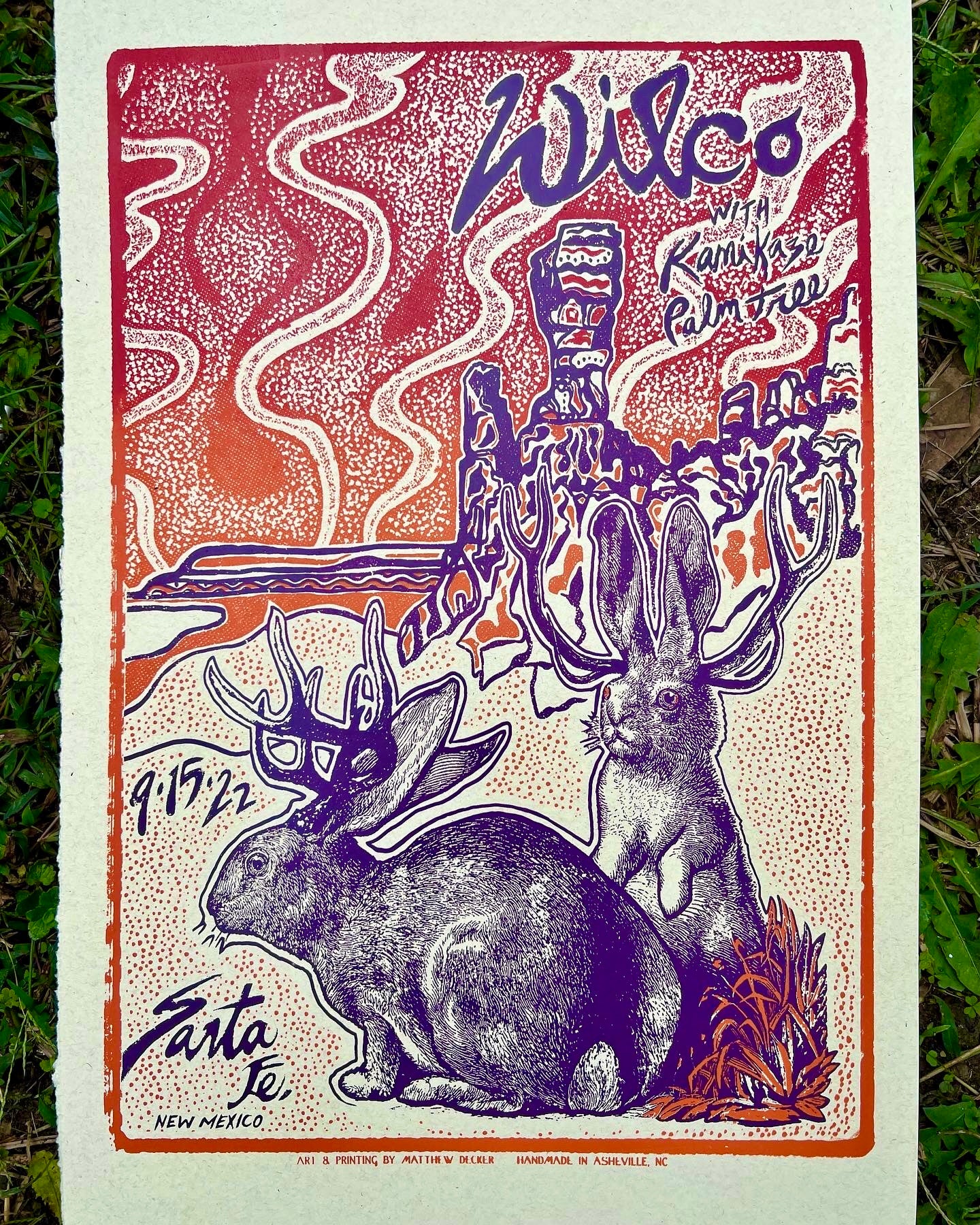 Official Wilco Santa Fe Poster