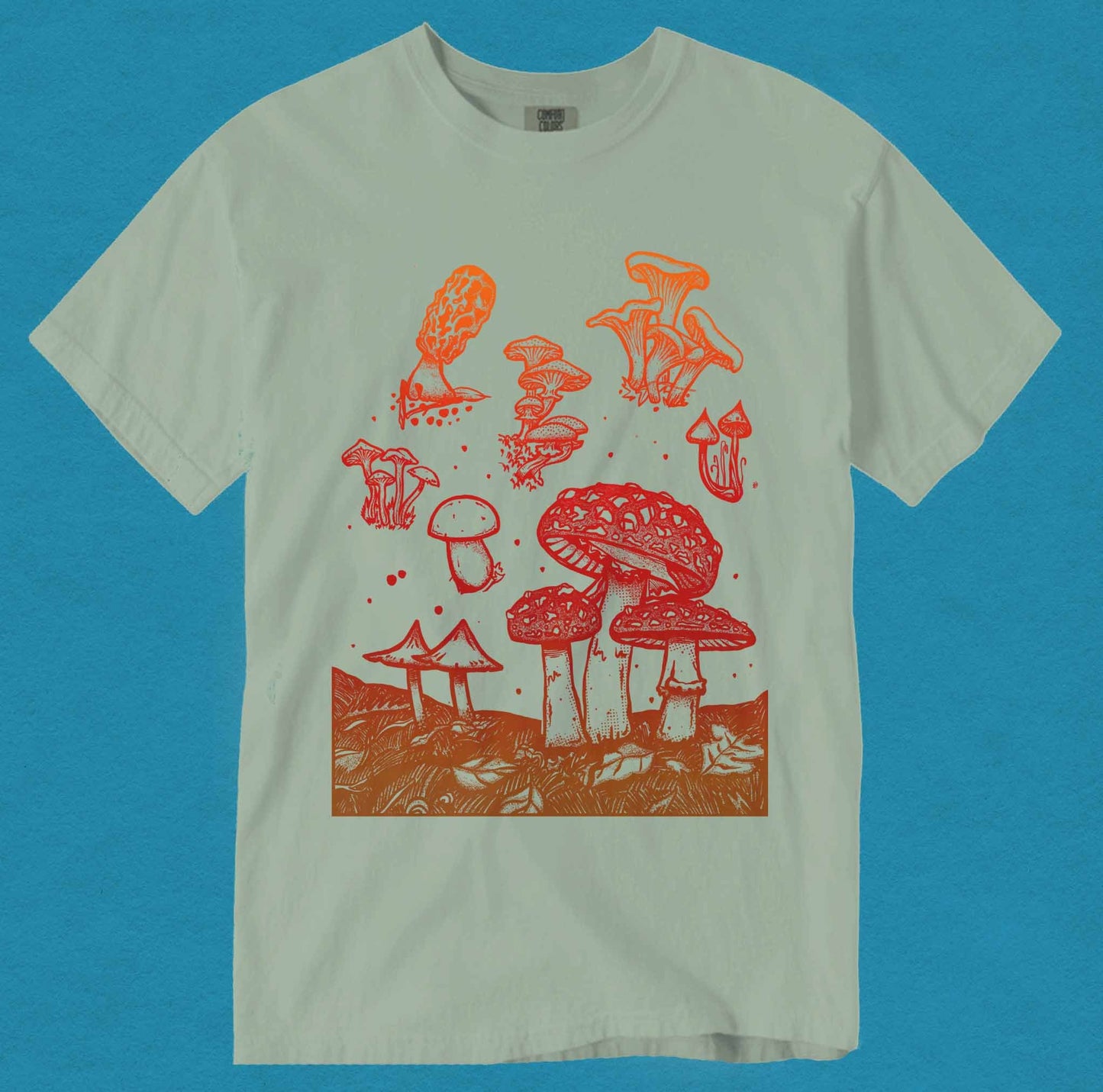 Mushroom patch shirt